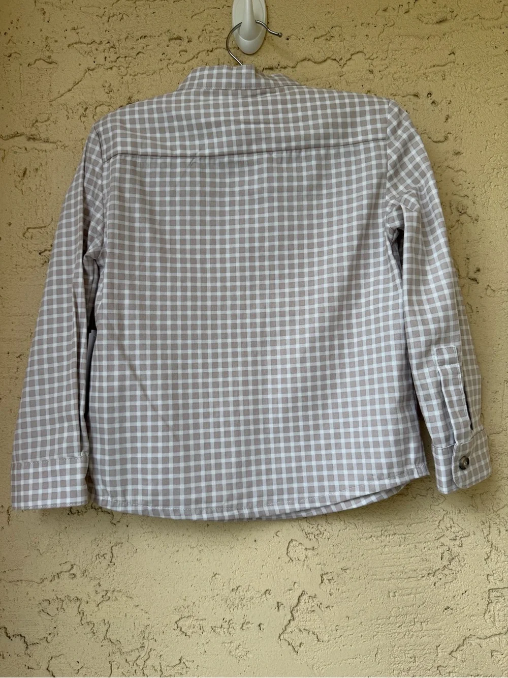 Edgehill Collection Boys Check Long Sleeve Shirt and Pants Set 6